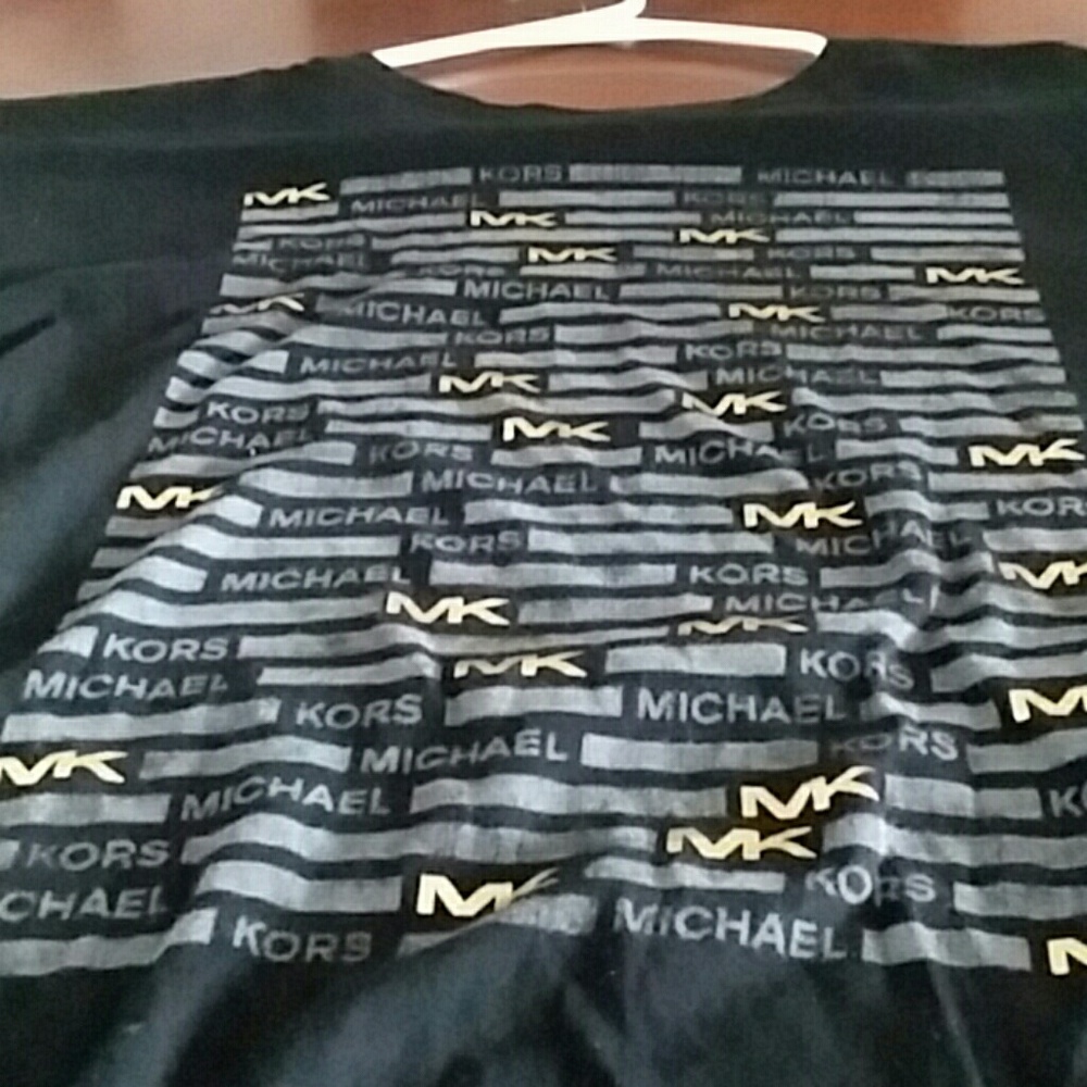 Michael Kors Gold MK Logo Tshirt